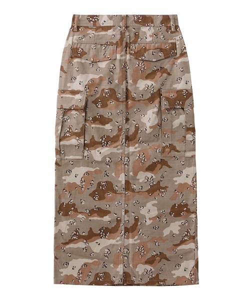 X-girl(エックスガール)の「DESERT CAMO SKIRT(スカート・レディース・ブラック/ベージュ/ライトパープル・1/2)」の6枚目の写真