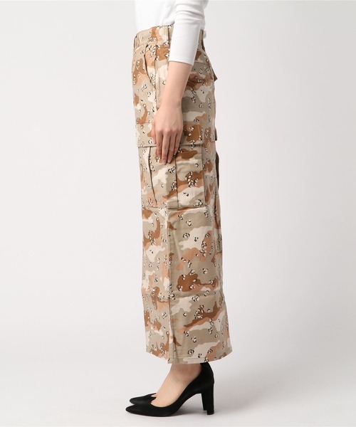 X-girl(エックスガール)の「DESERT CAMO SKIRT(スカート・レディース・ブラック/ベージュ/ライトパープル・1/2)」の10枚目の写真