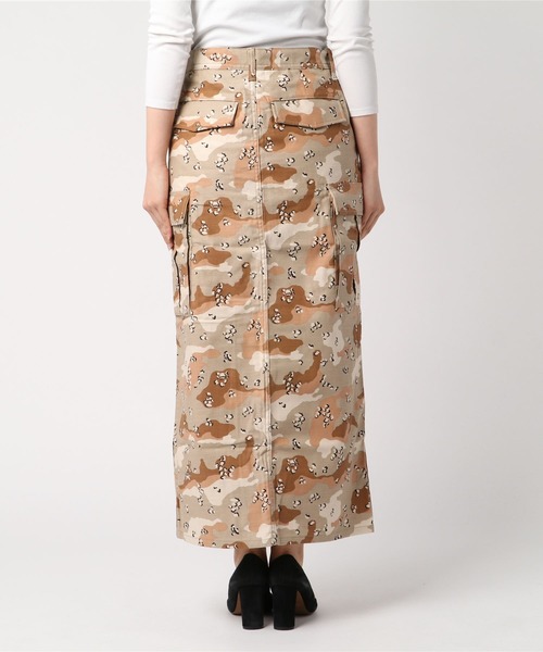 X-girl(エックスガール)の「DESERT CAMO SKIRT(スカート・レディース・ブラック/ベージュ/ライトパープル・1/2)」の9枚目の写真
