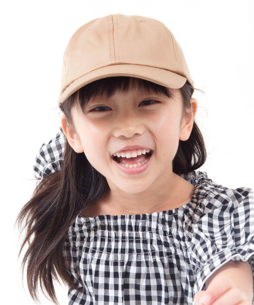 GIRBLISH（ガーブリッシュ）の「GIRBLISH（ガーブリッシュ）キッズ 後ろリボンキャップ  コットン/サテン  B-MUSUBI CAP（キャップ・キッズ・ブラック/ベージュ/ネイビー/カーキ/ピンク/ホワイト/ブラック系その他/ライトグレー/ブルー系その他/チャコールグレー/ベージュ系その他/インディゴブルー・FREE）」の7枚目の写真