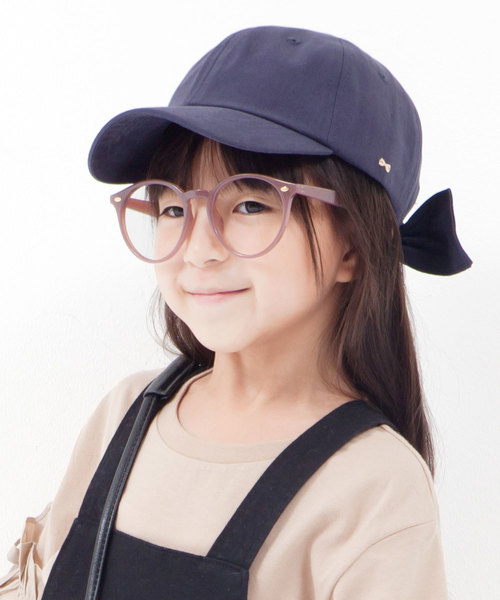 GIRBLISH（ガーブリッシュ）の「GIRBLISH（ガーブリッシュ）キッズ 後ろリボンキャップ  コットン/サテン  B-MUSUBI CAP（キャップ・キッズ・ブラック/ベージュ/ネイビー/カーキ/ピンク/ホワイト/ブラック系その他/ライトグレー/ブルー系その他/チャコールグレー/ベージュ系その他/インディゴブルー・FREE）」の11枚目の写真