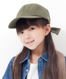 GIRBLISH（ガーブリッシュ）の「GIRBLISH（ガーブリッシュ）キッズ 後ろリボンキャップ  コットン/サテン  B-MUSUBI CAP（キャップ・キッズ）」
