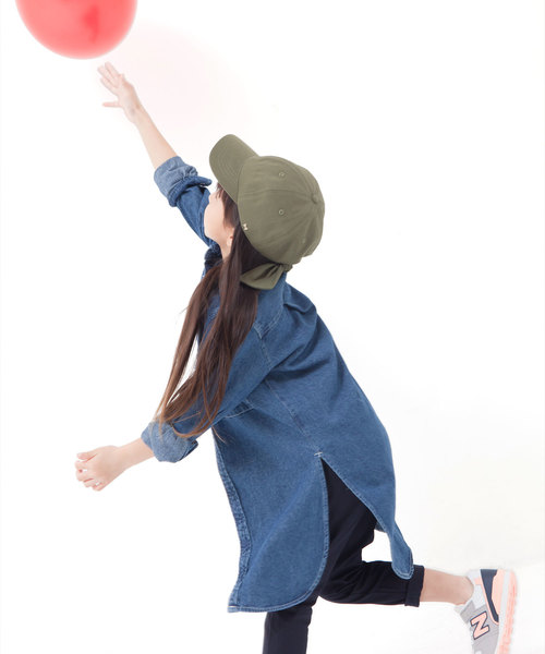 GIRBLISH（ガーブリッシュ）の「GIRBLISH（ガーブリッシュ）キッズ 後ろリボンキャップ  コットン/サテン  B-MUSUBI CAP（キャップ・キッズ・ブラック/ベージュ/ネイビー/カーキ/ピンク/ホワイト/ブラック系その他/ライトグレー/ブルー系その他/チャコールグレー/ベージュ系その他/インディゴブルー・FREE）」の19枚目の写真