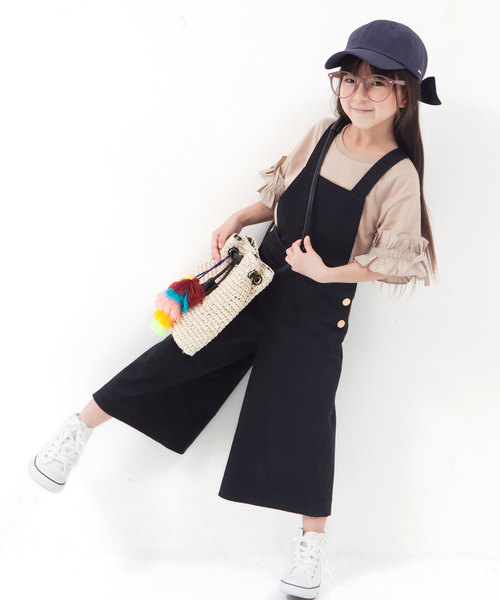 GIRBLISH（ガーブリッシュ）の「GIRBLISH（ガーブリッシュ）キッズ 後ろリボンキャップ  コットン/サテン  B-MUSUBI CAP（キャップ・キッズ・ブラック/ベージュ/ネイビー/カーキ/ピンク/ホワイト/ブラック系その他/ライトグレー/ブルー系その他/チャコールグレー/ベージュ系その他/インディゴブルー・FREE）」の16枚目の写真