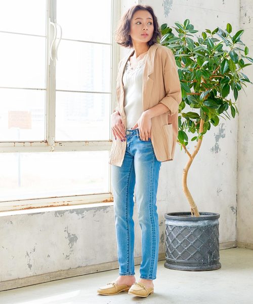 KOBE LETTUCE(コウベレタス)の「胸元レースノースリニットトップス(タンクトップ・レディース・ブラック/ベージュ/オフホワイト/ピンク/モカ・FREE)」の17枚目の写真