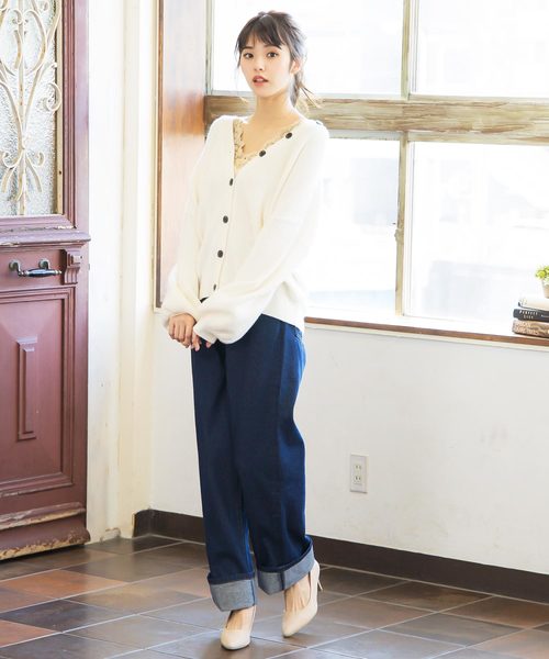 KOBE LETTUCE(コウベレタス)の「胸元レースノースリニットトップス(タンクトップ・レディース・ブラック/ベージュ/オフホワイト/ピンク/モカ・FREE)」の19枚目の写真