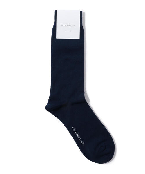 TOMORROWLAND （トゥモローランド）の「TOMORROWLAND コットン ソリッドソックス（ソックス/靴下・メンズ・ホワイト/チャコールグレー/パープル/カーキ/ブルー/ダークブルー/ピンク/グリーン/ライトグリーン/キャメル/シャーベット/イエロー/ライトブルー/ライトピンク/ベージュ/ライトイエロー/ダークグリーン/グレー/ブラック/オレンジ・FREE）」の13枚目の写真