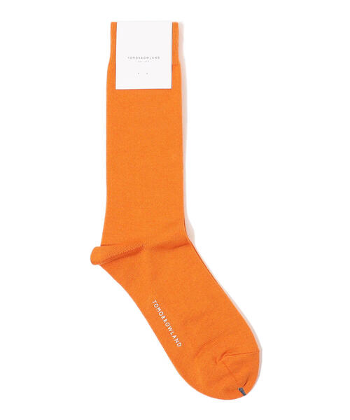 TOMORROWLAND （トゥモローランド）の「TOMORROWLAND コットン ソリッドソックス（ソックス/靴下・メンズ・ホワイト/チャコールグレー/パープル/カーキ/ブルー/ダークブルー/ピンク/グリーン/ライトグリーン/キャメル/シャーベット/イエロー/ライトブルー/ライトピンク/ベージュ/ライトイエロー/ダークグリーン/グレー/ブラック/オレンジ・FREE）」の19枚目の写真