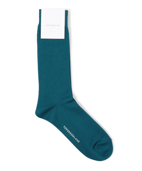 TOMORROWLAND （トゥモローランド）の「TOMORROWLAND コットン ソリッドソックス（ソックス/靴下・メンズ・ホワイト/チャコールグレー/パープル/カーキ/ブルー/ダークブルー/ピンク/グリーン/ライトグリーン/キャメル/シャーベット/イエロー/ライトブルー/ライトピンク/ベージュ/ライトイエロー/ダークグリーン/グレー/ブラック/オレンジ・FREE）」の9枚目の写真