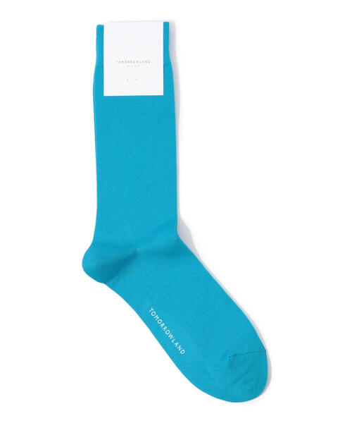 TOMORROWLAND （トゥモローランド）の「TOMORROWLAND コットン ソリッドソックス（ソックス/靴下・メンズ・ホワイト/チャコールグレー/パープル/カーキ/ブルー/ダークブルー/ピンク/グリーン/ライトグリーン/キャメル/シャーベット/イエロー/ライトブルー/ライトピンク/ベージュ/ライトイエロー/ダークグリーン/グレー/ブラック/オレンジ・FREE）」の11枚目の写真