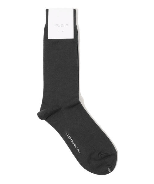 TOMORROWLAND （トゥモローランド）の「TOMORROWLAND コットン ソリッドソックス（ソックス/靴下・メンズ・ホワイト/チャコールグレー/パープル/カーキ/ブルー/ダークブルー/ピンク/グリーン/ライトグリーン/キャメル/シャーベット/イエロー/ライトブルー/ライトピンク/ベージュ/ライトイエロー/ダークグリーン/グレー/ブラック/オレンジ・FREE）」の7枚目の写真