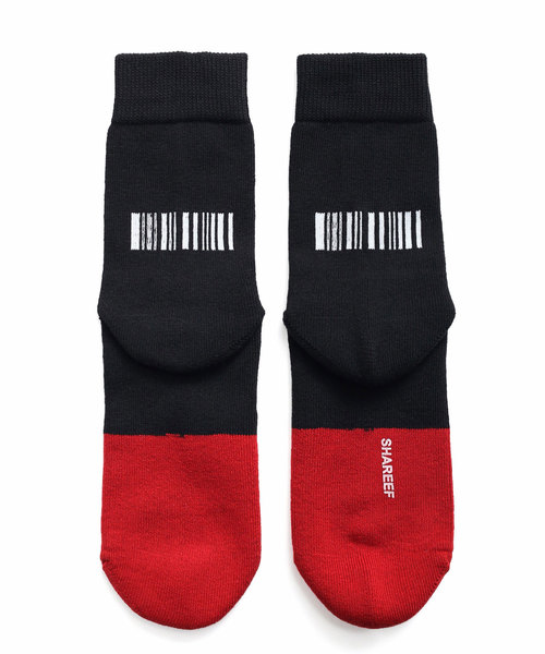 SHAREEF（シャリーフ）の「ROGO SOX（ソックス/靴下・メンズ・ブラック/ターコイズブルー/オレンジ・FREE）」の4枚目の写真