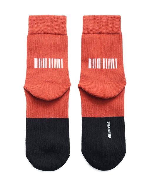 SHAREEF（シャリーフ）の「ROGO SOX（ソックス/靴下・メンズ・ブラック/ターコイズブルー/オレンジ・FREE）」の6枚目の写真