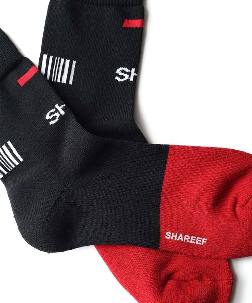 SHAREEF（シャリーフ）の「ROGO SOX（ソックス/靴下・メンズ・ブラック/ターコイズブルー/オレンジ・FREE）」の8枚目の写真