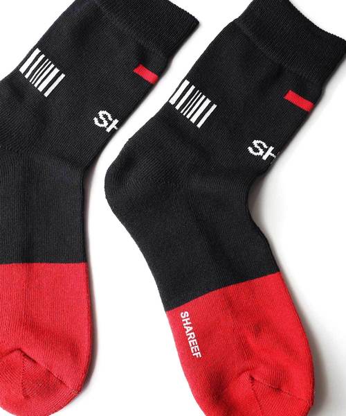 SHAREEF（シャリーフ）の「ROGO SOX（ソックス/靴下・メンズ・ブラック/ターコイズブルー/オレンジ・FREE）」の9枚目の写真