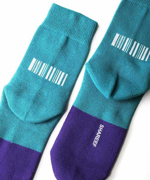 SHAREEF（シャリーフ）の「ROGO SOX（ソックス/靴下・メンズ・ブラック/ターコイズブルー/オレンジ・FREE）」の13枚目の写真