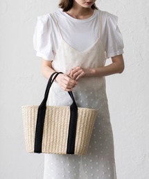 VitaFelice（ヴィータフェリーチェ）の「テープハンドルカゴトートバッグ（かごバッグ）」