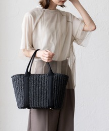 VitaFelice（ヴィータフェリーチェ）の「テープハンドルカゴトートバッグ（かごバッグ）」