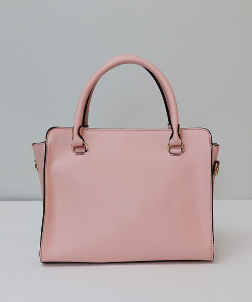 florist(フローリスト)の「2way リボンスカーフ ダブルハンドルバッグ(ハンドバッグ・レディース・ホワイト/ブラック/ネイビー/ブラウン/グレー/オレンジ/グリーン/アイボリー/モカ/ピンクベージュ・FREE)」の12枚目の写真