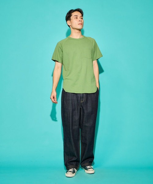 S/S BASEBALL TEE W/POCKET / ショートスリーブベースボールT W