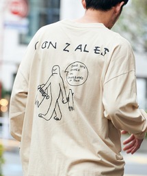 Mark Gonzales/マークゴンザレス MONO-MART別注 ビッグシルエット背面BIGプリント 長袖Tee