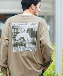 Mark Gonzales/マークゴンザレス MONO-MART別注 ビッグシルエット背面BIGプリント 長袖Tee