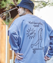 Mark Gonzales/マークゴンザレス MONO-MART別注 ビッグシルエット背面BIGプリント 長袖Tee
