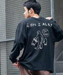 Mark Gonzales/マークゴンザレス MONO-MART別注 ビッグシルエット背面BIGプリント 長袖Tee