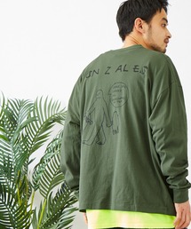 Mark Gonzales/マークゴンザレス MONO-MART別注 ビッグシルエット背面BIGプリント 長袖Tee