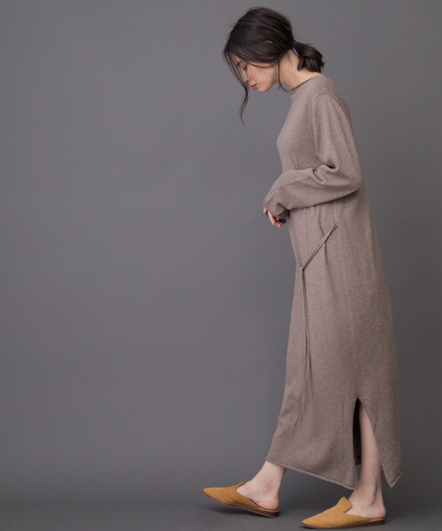 Munich（ミューニック）の「【3way】コットンカシミヤワンピース/ロングカーディガン（ワンピース・レディース・ブラック/レッド/アイボリー/モカ・FREE）」の22枚目の写真