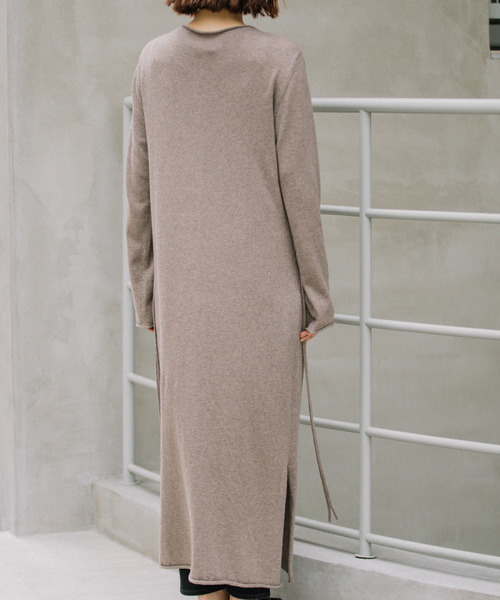 Munich（ミューニック）の「【3way】コットンカシミヤワンピース/ロングカーディガン（ワンピース・レディース・ブラック/レッド/アイボリー/モカ・FREE）」の19枚目の写真