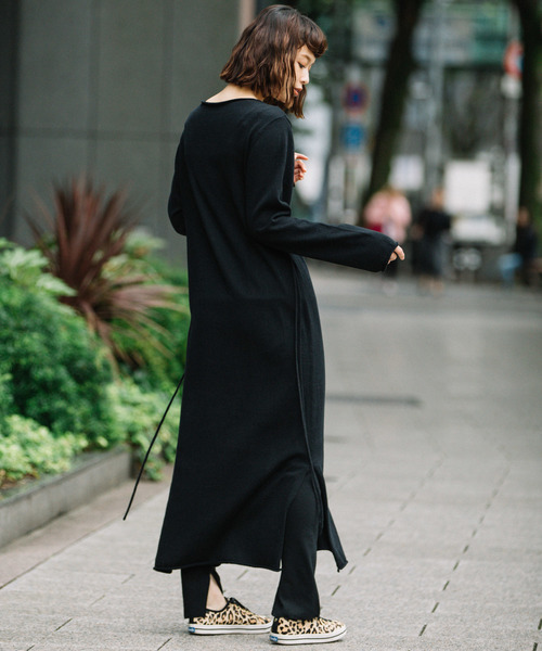 Munich（ミューニック）の「【3way】コットンカシミヤワンピース/ロングカーディガン（ワンピース・レディース・ブラック/レッド/アイボリー/モカ・FREE）」の21枚目の写真