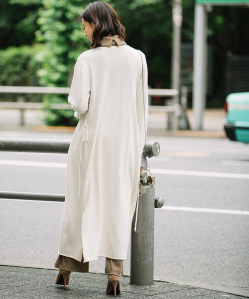Munich（ミューニック）の「【3way】コットンカシミヤワンピース/ロングカーディガン（ワンピース・レディース・ブラック/レッド/アイボリー/モカ・FREE）」の14枚目の写真