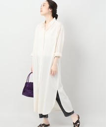 C/リヨセル ロングシャツワンピース◆