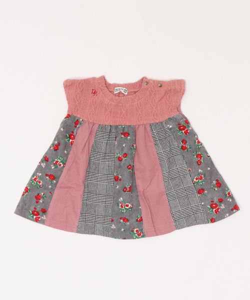 RAGMART（ラグマート）の「パッチワークチュニックワンピース（ワンピース・キッズ・ピンク/グレー/イエロー・80ｃｍ/90cm）」の12枚目の写真