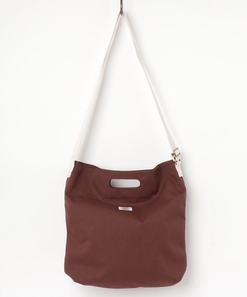 Dickies（ディッキーズ）の「∴WEGO/Dickies別注ハンドルショルダー（ショルダーバッグ・メンズ・ブラウン/ホワイト/ブラック・FREE）」の4枚目の写真