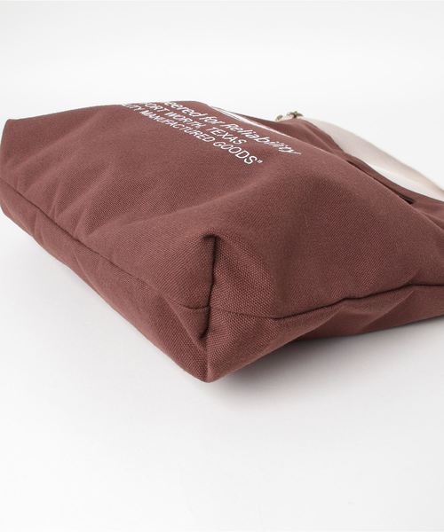 Dickies（ディッキーズ）の「∴WEGO/Dickies別注ハンドルショルダー（ショルダーバッグ・メンズ・ブラウン/ホワイト/ブラック・FREE）」の5枚目の写真