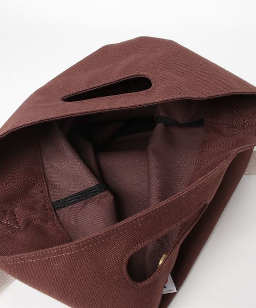 Dickies（ディッキーズ）の「∴WEGO/Dickies別注ハンドルショルダー（ショルダーバッグ・メンズ・ブラウン/ホワイト/ブラック・FREE）」の6枚目の写真