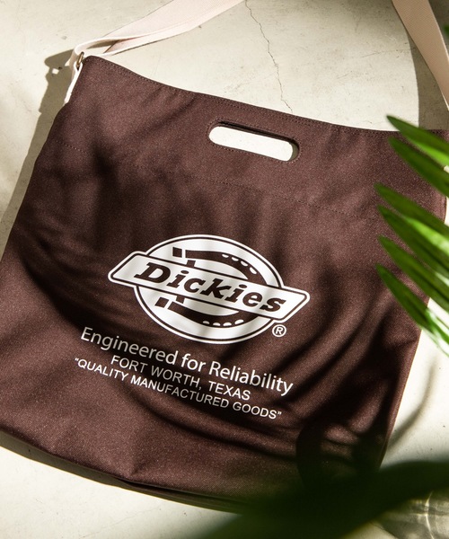 Dickies（ディッキーズ）の「∴WEGO/Dickies別注ハンドルショルダー（ショルダーバッグ・メンズ・ブラウン/ホワイト/ブラック・FREE）」の3枚目の写真