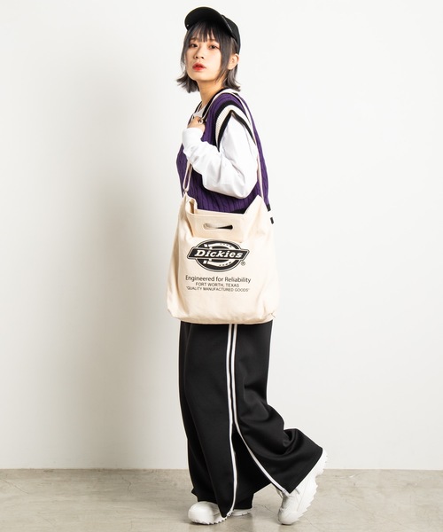 Dickies（ディッキーズ）の「∴WEGO/Dickies別注ハンドルショルダー（ショルダーバッグ・メンズ・ブラウン/ホワイト/ブラック・FREE）」の13枚目の写真