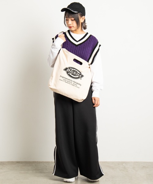 Dickies（ディッキーズ）の「∴WEGO/Dickies別注ハンドルショルダー（ショルダーバッグ・メンズ・ブラウン/ホワイト/ブラック・FREE）」の14枚目の写真