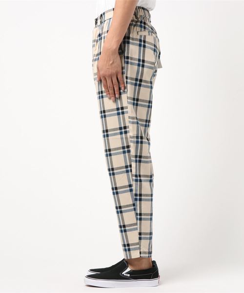 WEGO（ウィゴー）の「WEGO/ベージュチェックペグトップスラックス（スラックス・メンズ・ベージュ系その他2/ベージュ系その他3・MEDIUM/LARGE）」の4枚目の写真