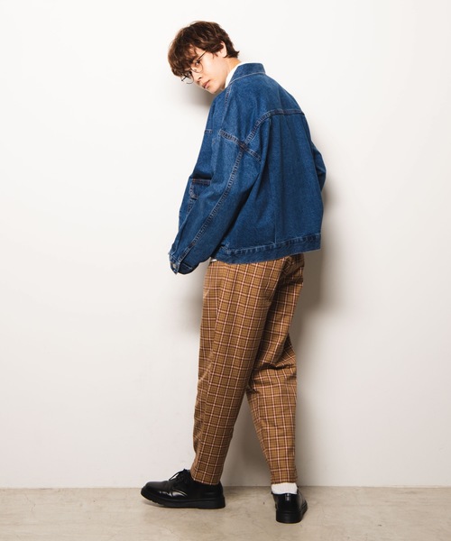 WEGO（ウィゴー）の「WEGO/ベージュチェックペグトップスラックス（スラックス・メンズ・ベージュ系その他2/ベージュ系その他3・MEDIUM/LARGE）」の5枚目の写真