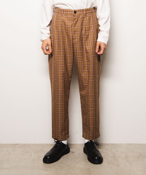 WEGO（ウィゴー）の「WEGO/ベージュチェックペグトップスラックス（スラックス・メンズ・ベージュ系その他2/ベージュ系その他3・MEDIUM/LARGE）」の11枚目の写真