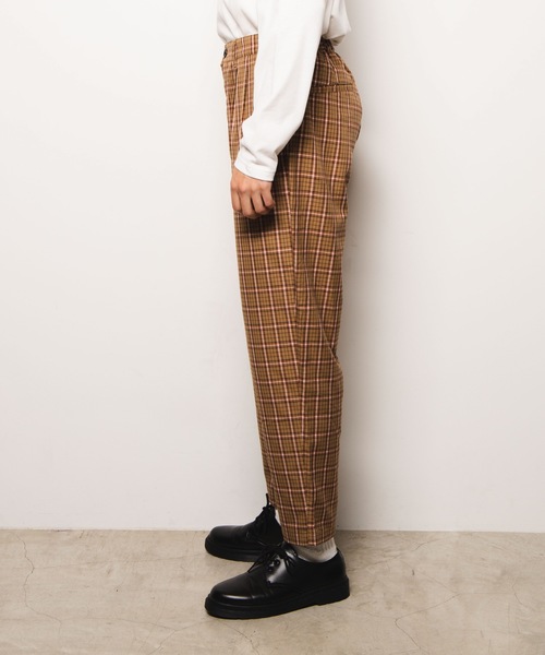 WEGO（ウィゴー）の「WEGO/ベージュチェックペグトップスラックス（スラックス・メンズ・ベージュ系その他2/ベージュ系その他3・MEDIUM/LARGE）」の12枚目の写真
