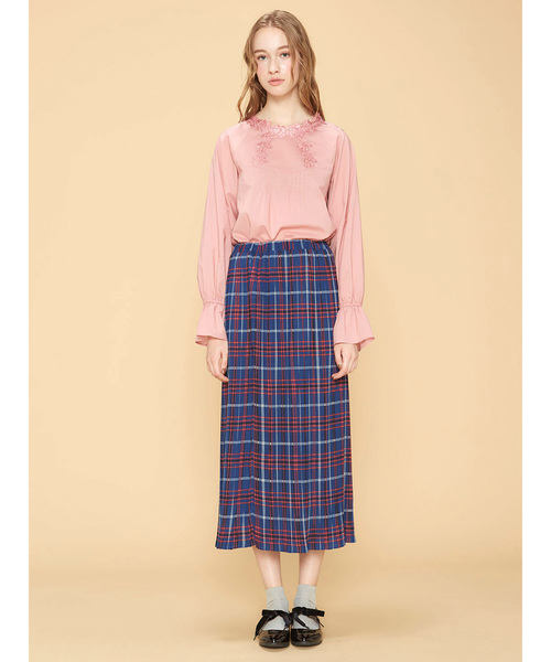 シロップ.(シロップ.)の「首もとレースが繊細な 軽やかガーリーブラウス(シャツ/ブラウス・レディース・ブラック/ピンク・SMALL/MEDIUM/LARGE/X-LARGE/XX-LARGE)」の5枚目の写真