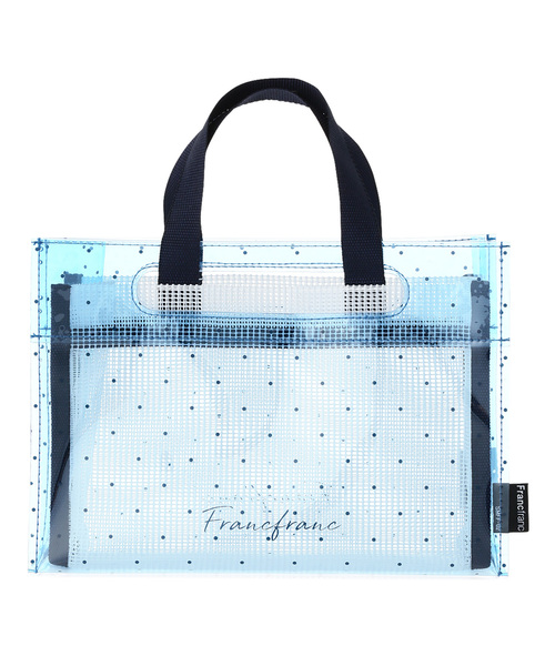 Francfranc フランフラン の ヴォヤージュ ビニールバッグ ネイビー ショルダーバッグ Wear Francfranc フランフラン の ヴォヤージュ ビニールバッグ ネイビー ショルダーバッグ Wear