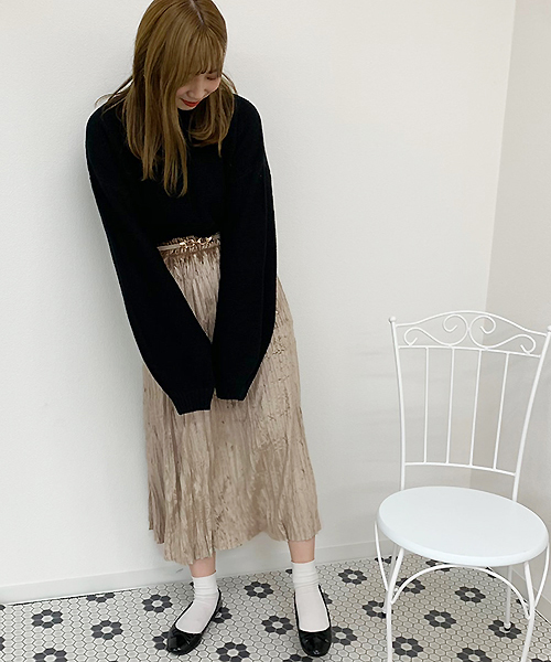 apres jour（アプレジュール）の「ベロアワッシャースカート【ZOZOTOWN限定アイテム】（スカート・レディース・ベージュ/モカ/スモークピンク・フリー）」の8枚目の写真