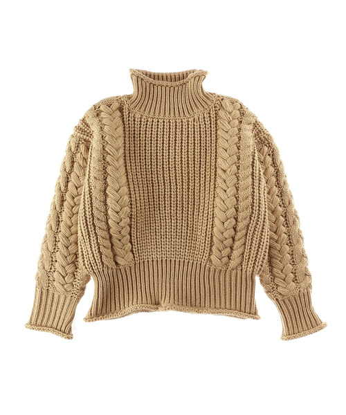 アリシアスタン　ハイネックニット ALEXIA STAM（アリシアスタン）の「High Neck Hand Cable Knit Top