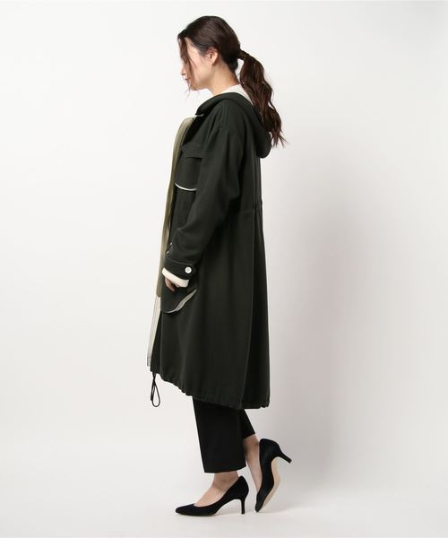 miniyu(ミニュウ)の「La SRIC/ロングモッズコート(モッズコート・レディース・ベージュ/カーキ・38)」の14枚目の写真